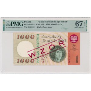 1.000 złotych 1965 - WZÓR - S - PMG 67 EPQ
