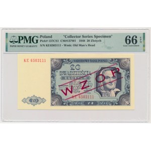 20 złotych 1948 - WZÓR - KE - PMG 66 EPQ