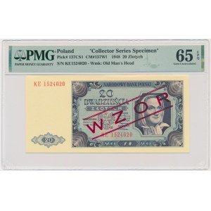 20 złotych 1948 - WZÓR - KE - PMG 65 EPQ