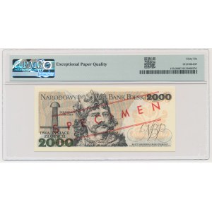2.000 złotych 1979 - WZÓR - S 0000000 - No.1761 - PMG 66 EPQ
