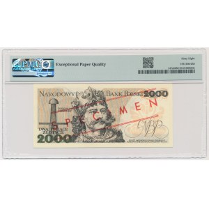 2.000 złotych 1979 - WZÓR - S 0000000 - No.2742 - PMG 68 EPQ