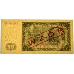 50 złotych 1948 - WZÓR - EL - PMG 67 EPQ
