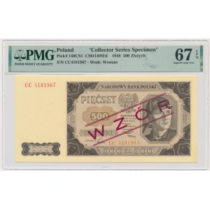 500 złotych 1948 - WZÓR - CC - PMG 67 EPQ