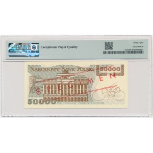 50.000 złotych 1989 - WZÓR - A 0000000 - No.0906 - PMG 68 EPQ