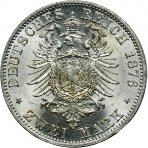 Germany, Hamburg, 2 Mark 1876 J