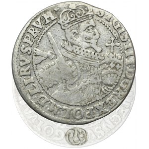 Sigismund III Vasa, 1/4 Thaler Bromberg 1623 - PRV M - VERY RARE, round shield with Sas coat of arms