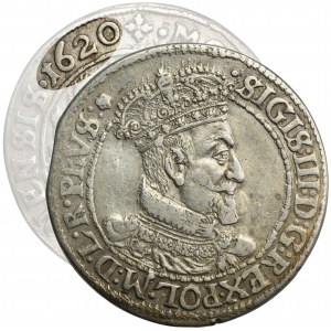 Sigismund III Vasa, 1/4 Thaler Danzig 1620 SB - RARE