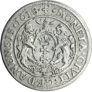 Sigismund III Vasa, 1/4 Thaler Danzig 1618 SB
