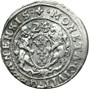 Sigismund III Vasa, 1/4 Thaler Danzig 1624/3 - PR•