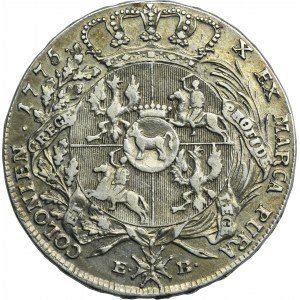 Poniatowski, Thaler Varšava 1775 EB - variant 33.g