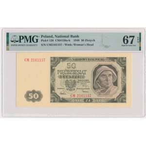 50 zlatých 1948 - CM - PMG 67 EPQ