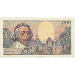 Francie, 1 000 franků 1954 - Richelieu