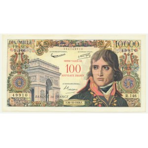 Francie, 100 nových franků 1958 - Bonaparte