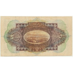 Syria, Banque de Syrie et du Liban, 5 Livres 1939