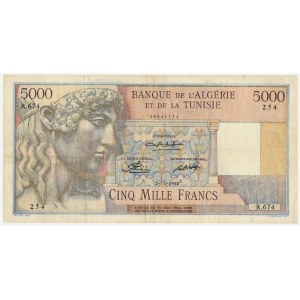 Algeria, 5.000 Francs 1950