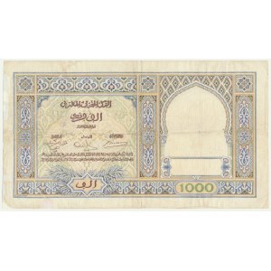Morocco, 1.000 Francs 1938