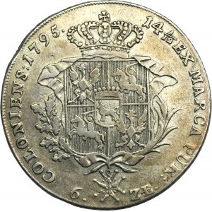 Poniatowski, Thaler 6 zloty Warsaw 1795