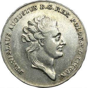 Poniatowski, Thaler Varšava 1783 EB - vzácný, bez stuhy