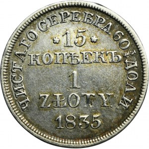 15 kopějek = 1 zlotý Varšava 1835 MW