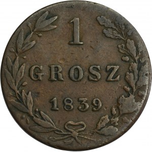 1 groschen Warsaw 1839 MW