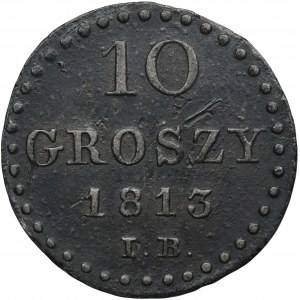Duchy of Warsaw, 10 groschen Warsaw 1813 IB