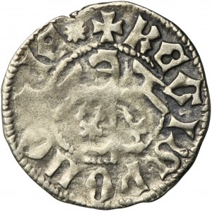 Ladislaus II Jagiello, 1/2 Groschen Krakau - VERY RARE, without marks
