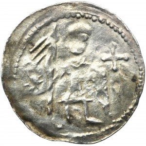 Boleslaw IV the Curly, Denarius - Two at the table