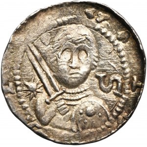 Vladislaus II the Exile, Denarius - Prince and Bishop, S and star