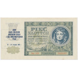 5 zlotých 1941 - AD - pamětní otisk -