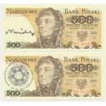 500 gold 1982 - FE - autographed by A. Heidrich (2 pcs.)