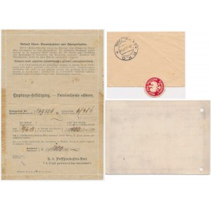 Documents from the Postal Savings Bank (3 pieces).