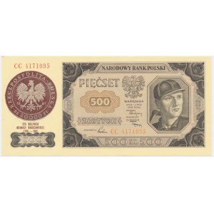 500 zlotých 1948 - CC - pamětní otisk -