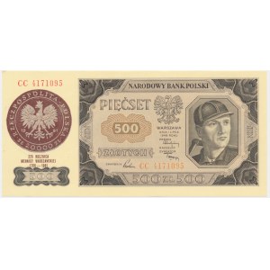 500 gold 1948 - CC - commemorative imprint -.
