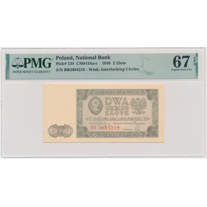 2 złote 1948 - BR - PMG 67 EPQ