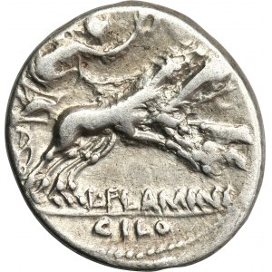 Roman Republic, L. Flaminius Chilo, Denarius