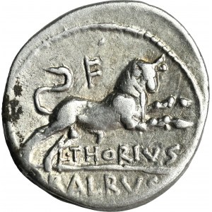 Roman Republic, L. Thorius Balbus, Denarius