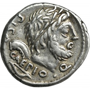 Roman Republic, L. Calpurnius Piso Caesoninus, Q. Servilius Caepio, Denarius