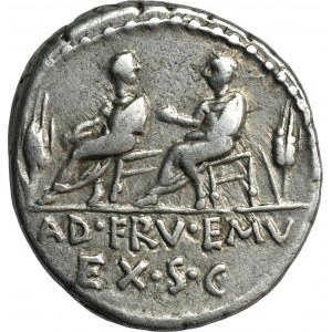 Roman Republic, L. Calpurnius Piso Caesoninus, Q. Servilius Caepio, Denarius