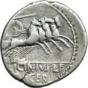 Rímska republika, Licinius Macer, denár