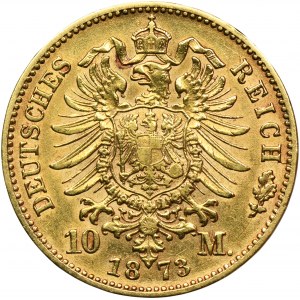 Germany, Kingdom of Prussia, Wilhelm I, 10 Mark Frankfurt 1873 C