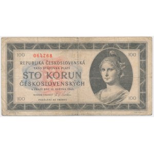 Československo, 100 korún 1945
