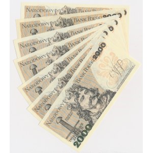 2.000 złotych 1979 - BA do BL (7 szt.)