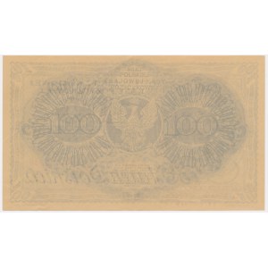 100 marks 1919 - Ser. AH - printed 60th Anniversary of the Polish Banknote After Independence.