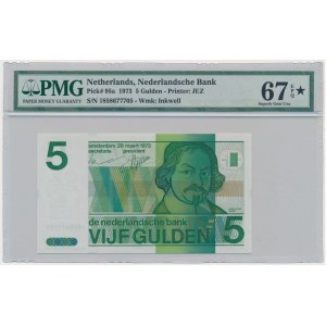 Holandsko, 5 guldenov 1973 - PMG 67 ★