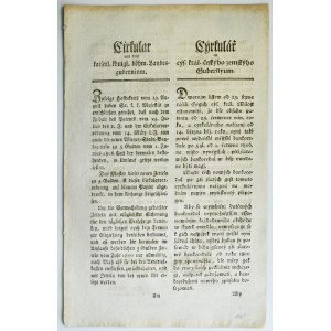 5 guldenów ryńskich 1806, Formularz (wzorzec) wraz z cyrkularzem - komplet