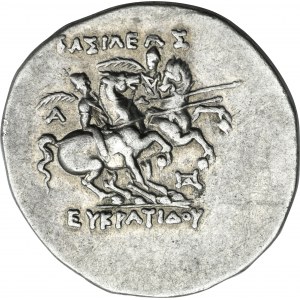 Řecko, Baktrijské království, Eukratides I Megas, drachma - RARE