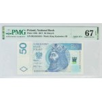 50 złotych 2017 - BG 5555555 - PMG 67 EPQ - SOLID