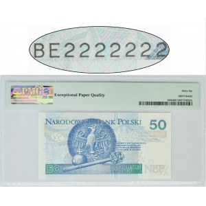 50 złotych 2017 - BE 2222222 - PMG 66 EPQ - SOLID