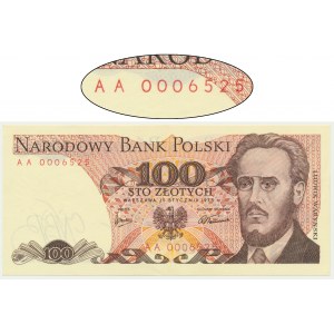 100 gold 1975 - AA 000625 - low serial number