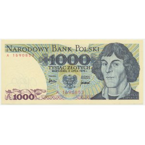 1,000 PLN 1975 - A -.